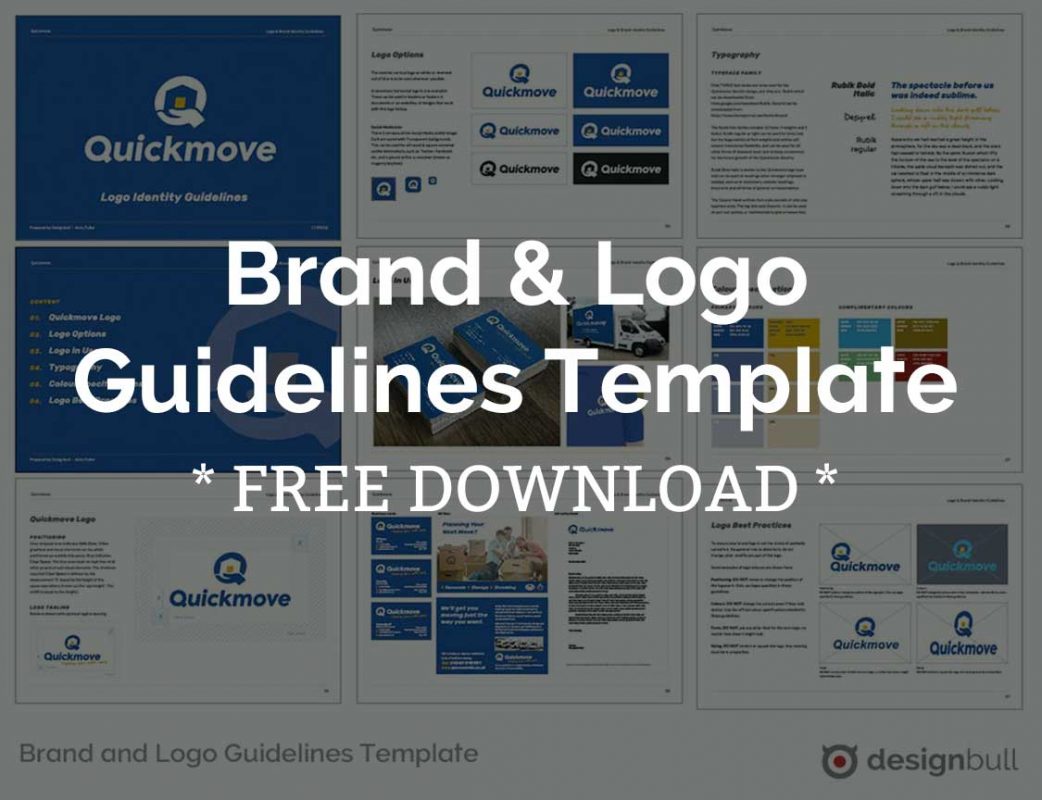 <strong>Free Brand and Logo Guidelines</strong> - Designbull Logo guidelines template